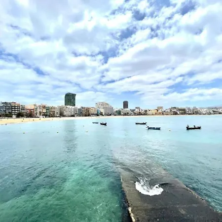 Apartment Deluxe Twin/bb, Wifi, A La 500m De Playa Las Canteras *