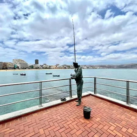 Deluxe Twin/bb, Wifi, A La 500m De Playa Las Canteras